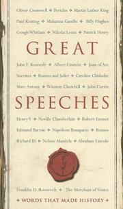 Cover of: Great Speeches