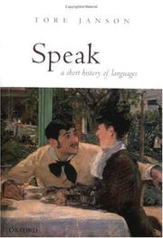 Cover of: Speak: A Short History of Languages