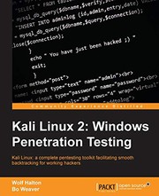 Kali Linux by Wolf Halton, Bo Weaver