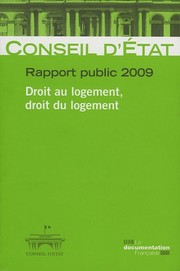 Cover of: Rapport public 2009: droit au logement, droit du logement
