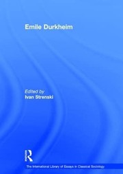 Cover of: Emile Durkheim