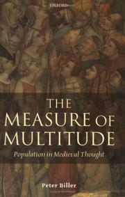 Cover of: The Measure of Multitude: Population in Medieval Thought