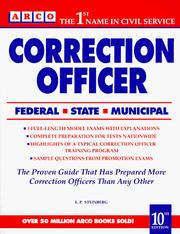 Correction officer by Eve P. Steinberg