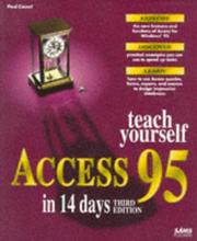 Cover of: Teach yourself Access 95 in 14 days