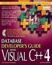 Database developer's guide with Visual C++ 4