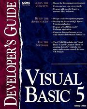 Cover of: Visual Basic 5 developer's guide