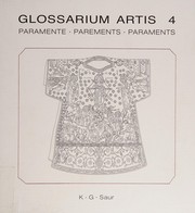Cover of: Glossarium artis: dreisprachiges Wörterbuch der Kunst = Dictionnaire des termes d'art = Dictionary of art terms