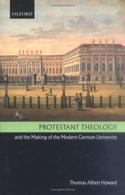 Cover of: Protestant theology and the making of the modern German university