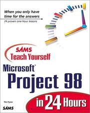 Cover of: Sams teach yourself Microsoft Project 98 in 24 hours
