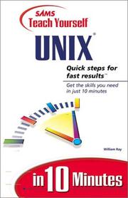 Cover of: Sams Teach Yourself UNIX in 10 Minutes