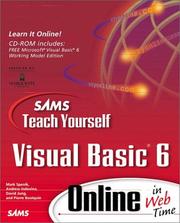 Cover of: Sams Teach Yourself Visual Basic 6 Online in Web Time (Sams Teach Yourself Online in Web Time)