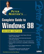Cover of: Peter Norton's Complete guide to Windows 98