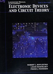 Cover of: Electronic Devices and Circuit Theory