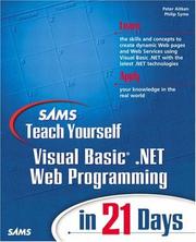 Cover of: Sams Teach Yourself Visual Basic .NET Web Programming in 21 Days by Peter Aitken, Phil Syme