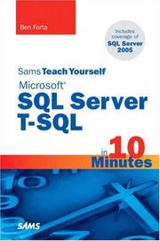 Sams teach yourself Microsoft SQL Server T-SQL in 10 minutes