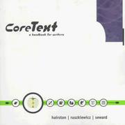 Cover of: CoreText: a handbook for writers