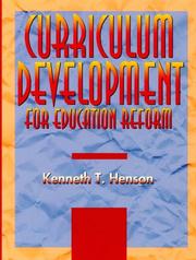 Cover of: Curriculum development for education reform