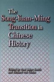 Cover of: The Song-Yuan-Ming Transition in Chinese History (Harvard East Asian Monographs)