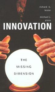 Innovation, the missing dimension