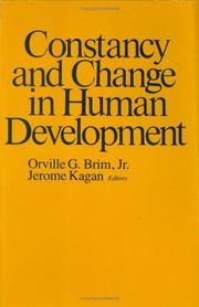 Cover of: Constancy and change in human development