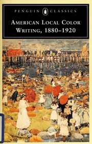 American local color writing, 1880-1920 by Elizabeth Ammons, Valerie Rohy, Kate Chopin