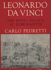 Cover of: Leonardo da Vinci: the royal palace at Romorantin