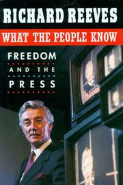Cover of: What the people know: freedom and the press