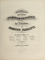 Cover of: Auswahl der besten Compositionen fur pianoforte