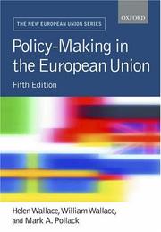 Cover of: Policy-Making in the European Union (The New European Union Series)