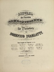 Cover of: Auswahl der besten Compositionen fur pianoforte