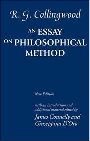 An essay on philosophical method