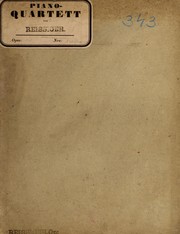 Cover of: Cinqui℗♭℗ʺme quatuor brillant pour le pianoforte, violon, viola et violoncelle, oeuvre 141