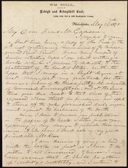 [Letter to] My Dear Friend Mr. Garrison by William Still