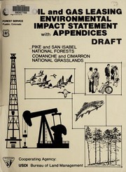 Oil and gas leasing environmental impact statement with appendices: draft by United States. Forest Service.