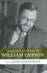 Selected letters of William Empson