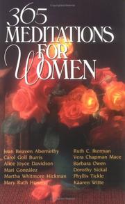 Cover of: 365 Meditations for Women | Martha Whitman Hickman