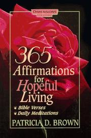 Cover of: 365 affirmations for hopeful living