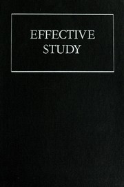 Cover of: Effective study