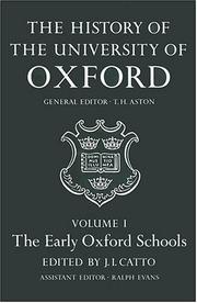 The History of the University of Oxford