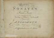 Cover of: Trois sonates pour piano fort℗♭Ứ, avec accompagnement d'un violon ou fl℗♭te et violoncelle, oeuvre 51