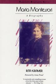 Cover of: Maria Montessori: a biography
