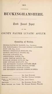 Cover of: Tenth annual report on the County Pauper Lunatic Asylum
