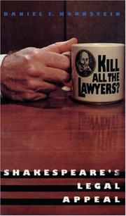 Cover of: Kill all the lawyers?: Shakespeare's legal appeal