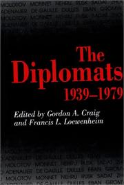 The Diplomats, 1939-1979 by Gordon Alexander Craig