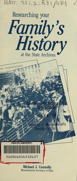Cover of: Researching your family's history at the State Archives
