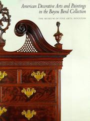 Cover of: American decorative arts and paintings in the Bayou Bend Collection