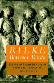 Cover of: Rilke by Rainer Maria Rilke