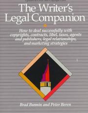 Cover of: The writer's legal companion