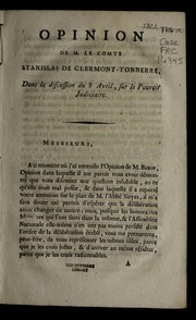 Opinion de M. le comte Stanislas de Clermont-Tonnerre dans la discussion du 8 avril, sur le pouvoir judiciaire by Clermont-Tonnerre, Stanislas comte de