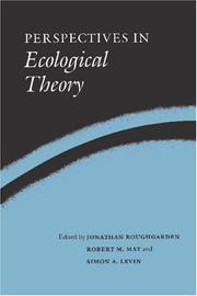 Cover of: Perspectives in ecological theory